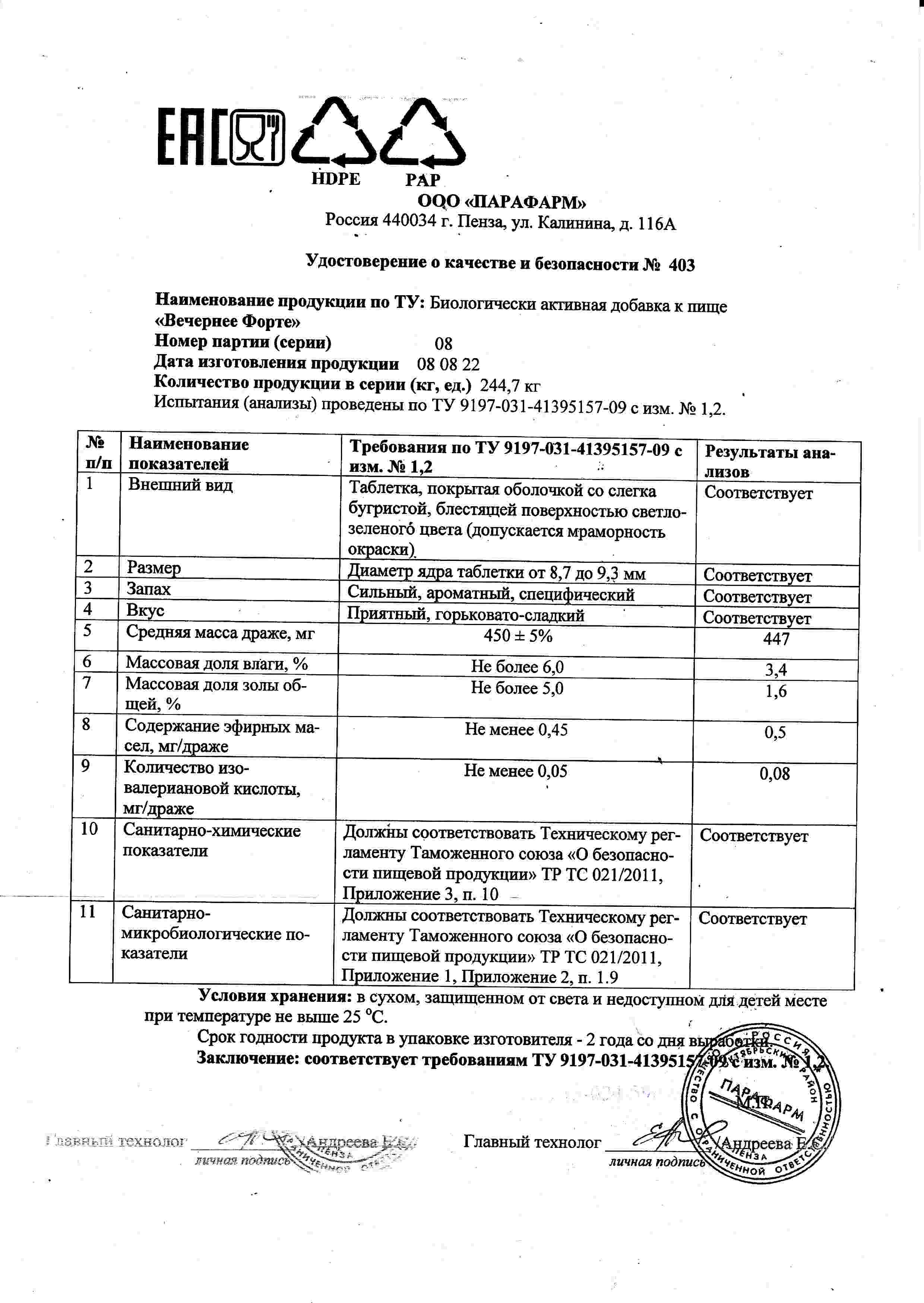 Паспорт №082022